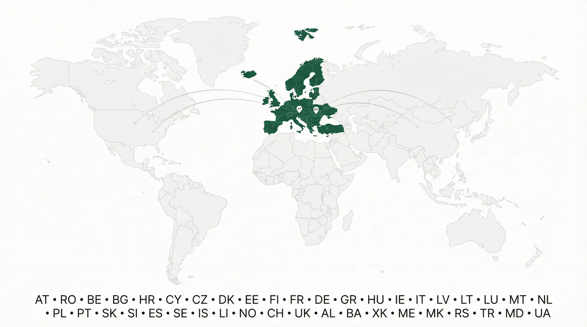 European delivery network map