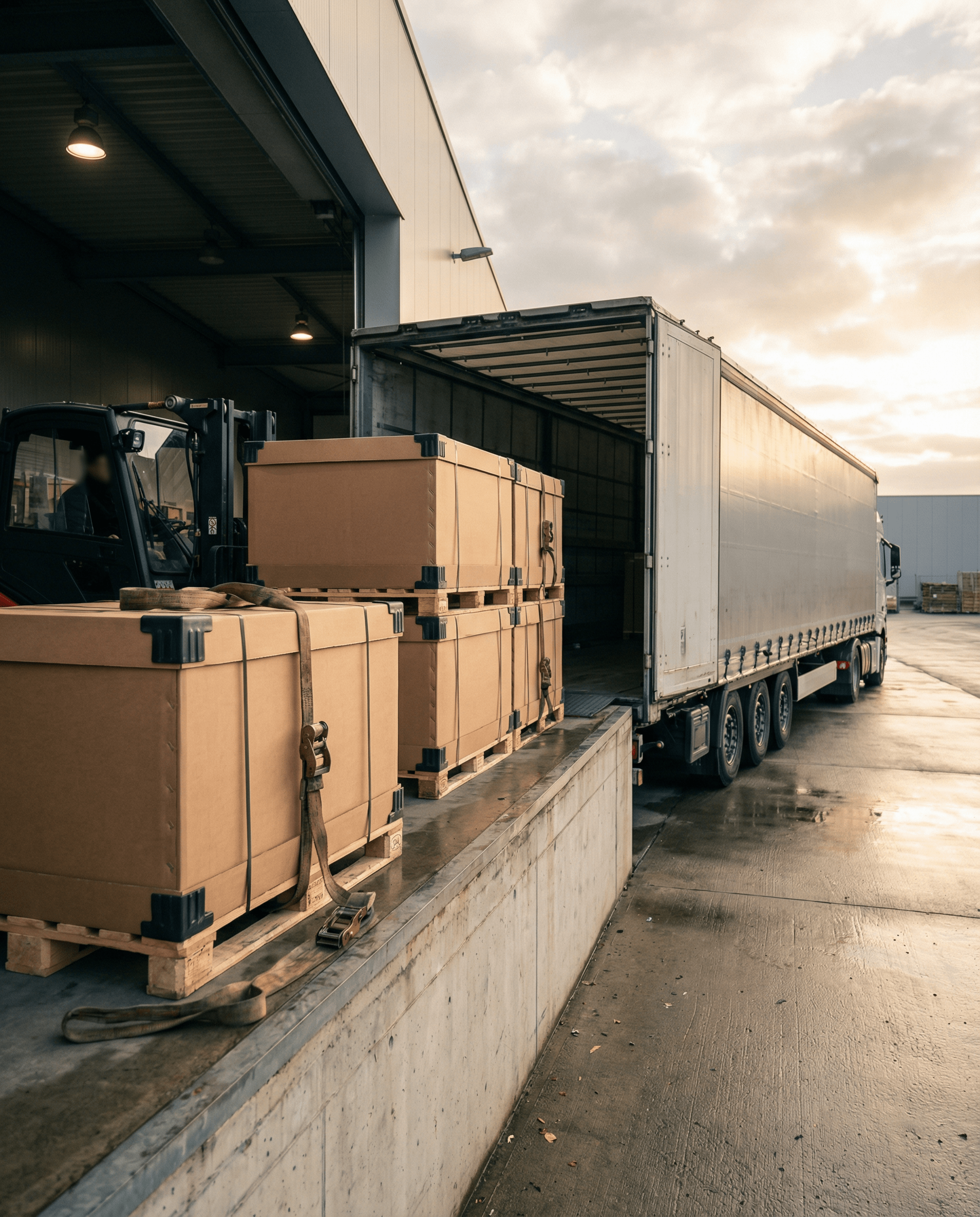 Logistik: Verladung von PV-Modulen