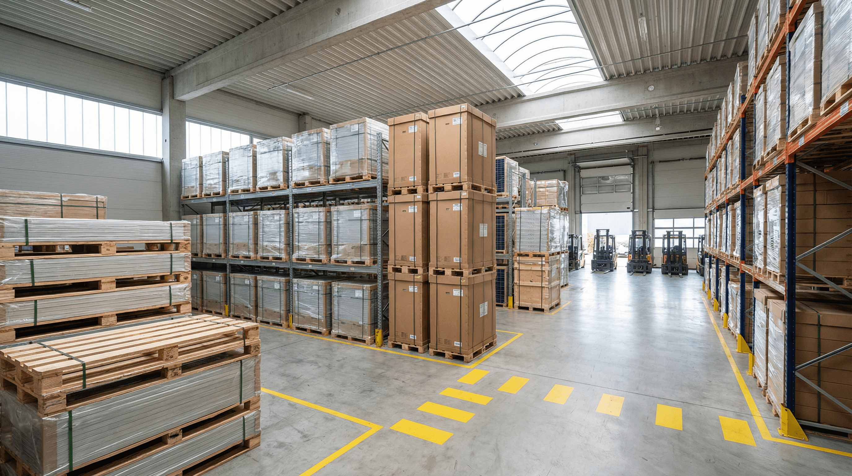 Lager: Zwischenlagerung von PV-Modulen